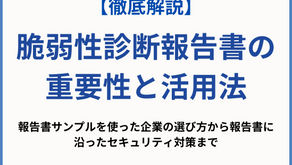 脆弱性診断報告書の重要性と活用法：報告書サンプルを使った企業の選び方から報告書に沿ったセキュリティ対策まで徹底解説