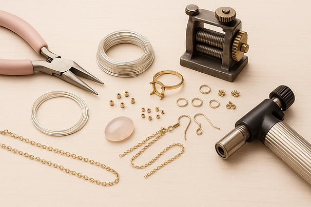 fournitures pour la creation de bijouterie traditionnelle triboulet , laminoir sourcing ma