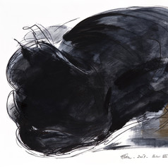 Fatma Tülin, 68 x 84 cm, kağıt üzerine guaj