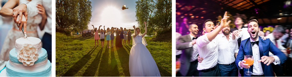 Brautstraußwurf, Anschnitt der Hochzeitstorte und Partystimmung - Hochzeitsvideo Nürnberg