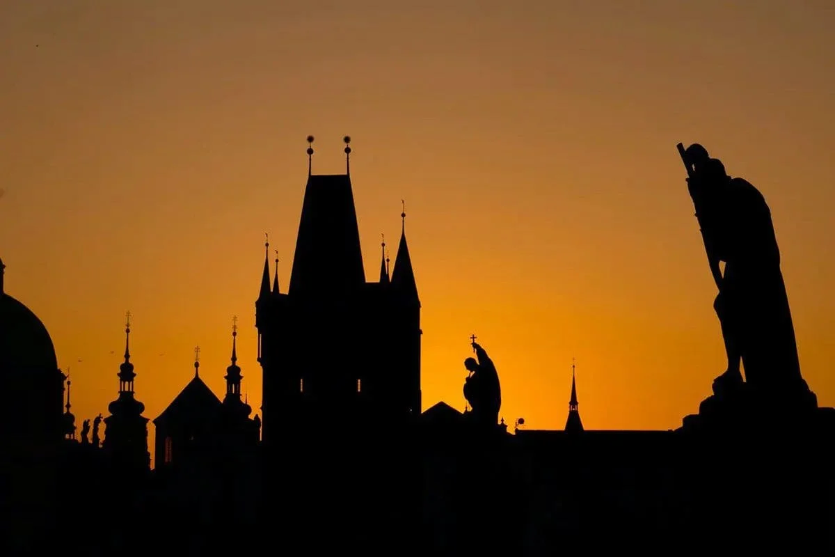 Dark night Prague