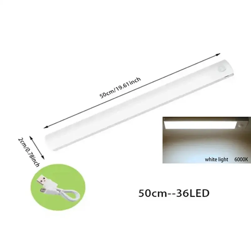 Miniatura: Luminária LED recarregável com sensor de movimento e fixação magnética