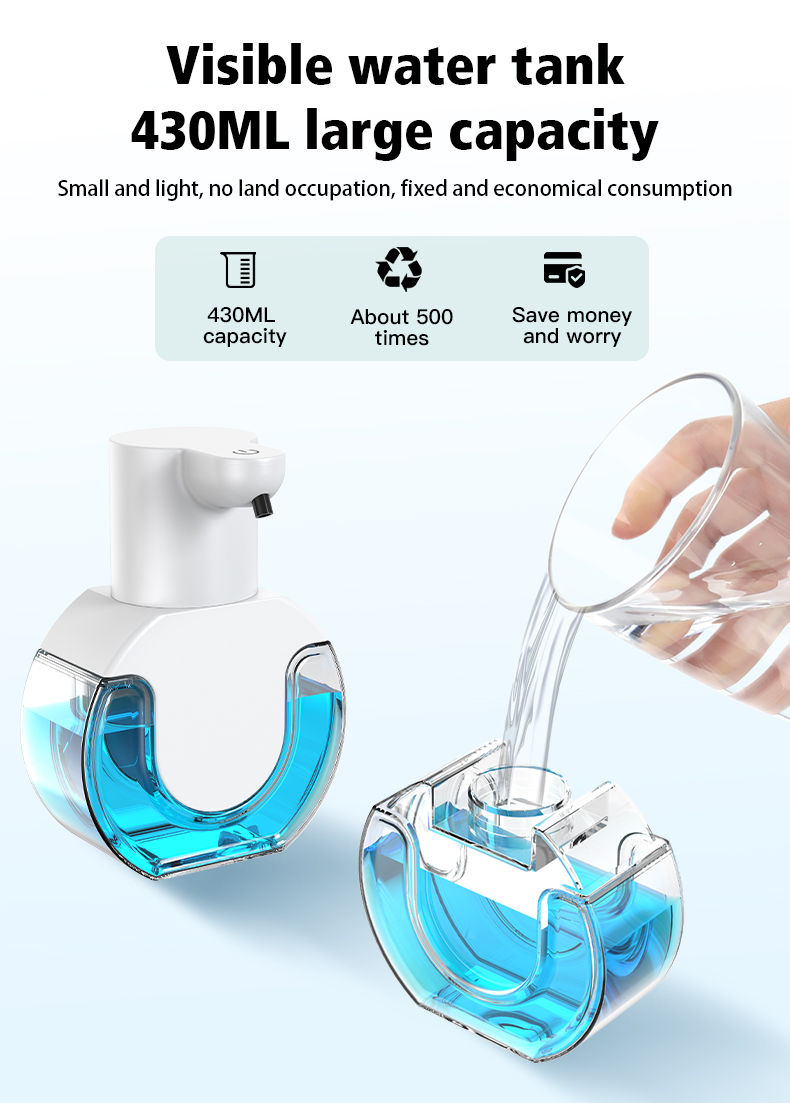 Miniatura: Dispenser SenseFoam resistente à água para uso próximo à pia