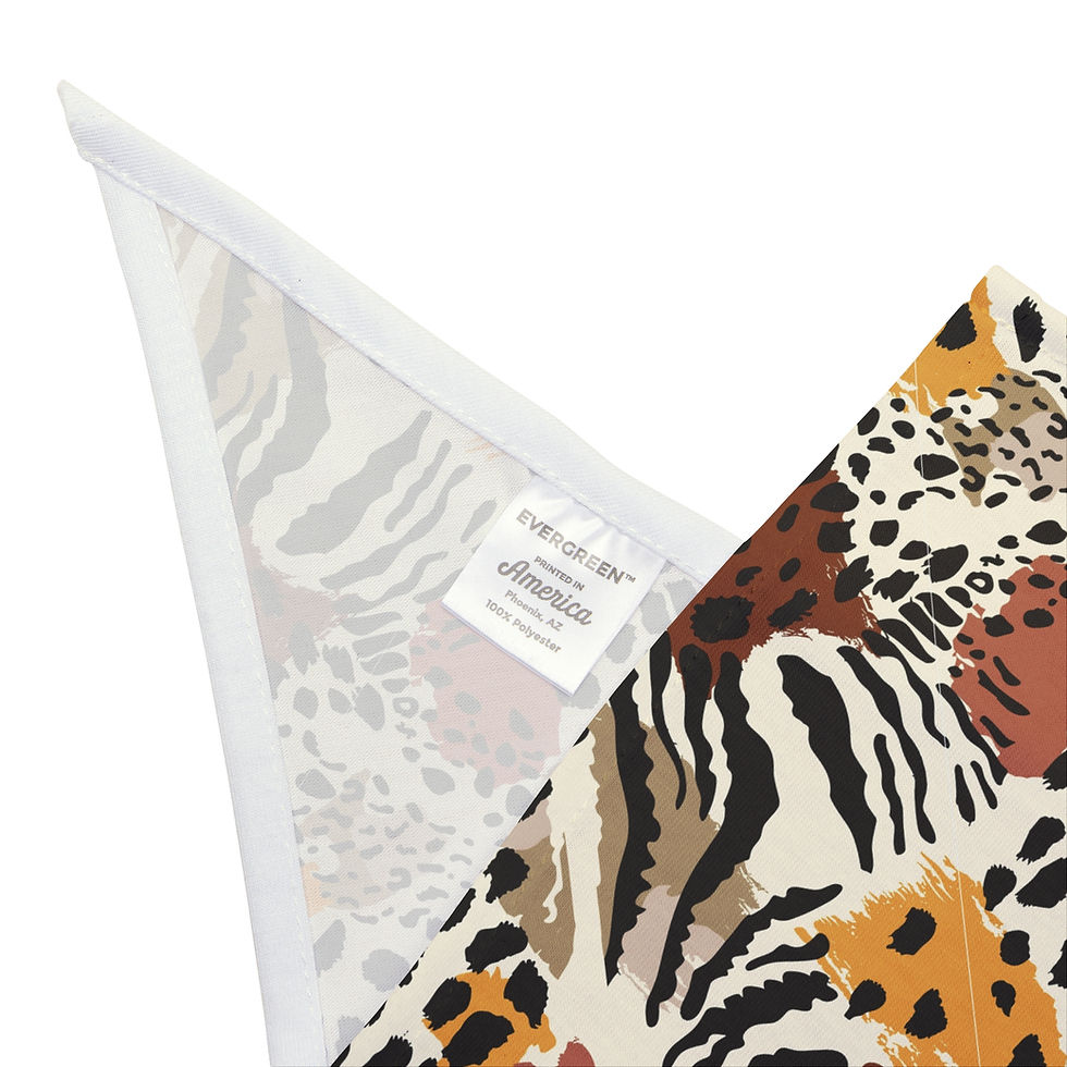 Thumbnail: Animal Print Pet Bandana — Leopard & Zebra Pattern Dog Bandana