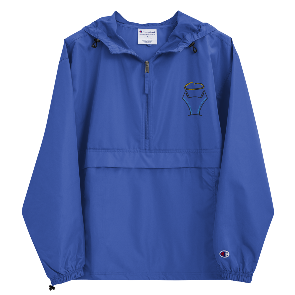 champion packable windbreaker