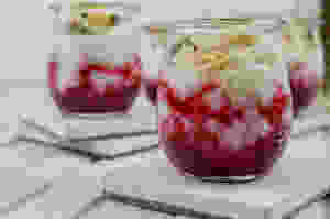 Kokos-Milchreis mit Himbeeren