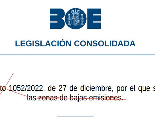 Alegaciones a la modificación del RD que regula las ZBE