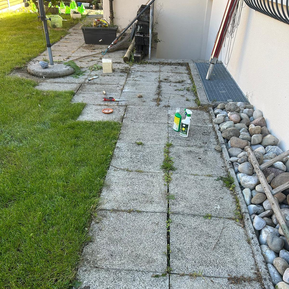 Plattenlegung Aargau – professionell verlegter Kiesbelag Home Care Maska