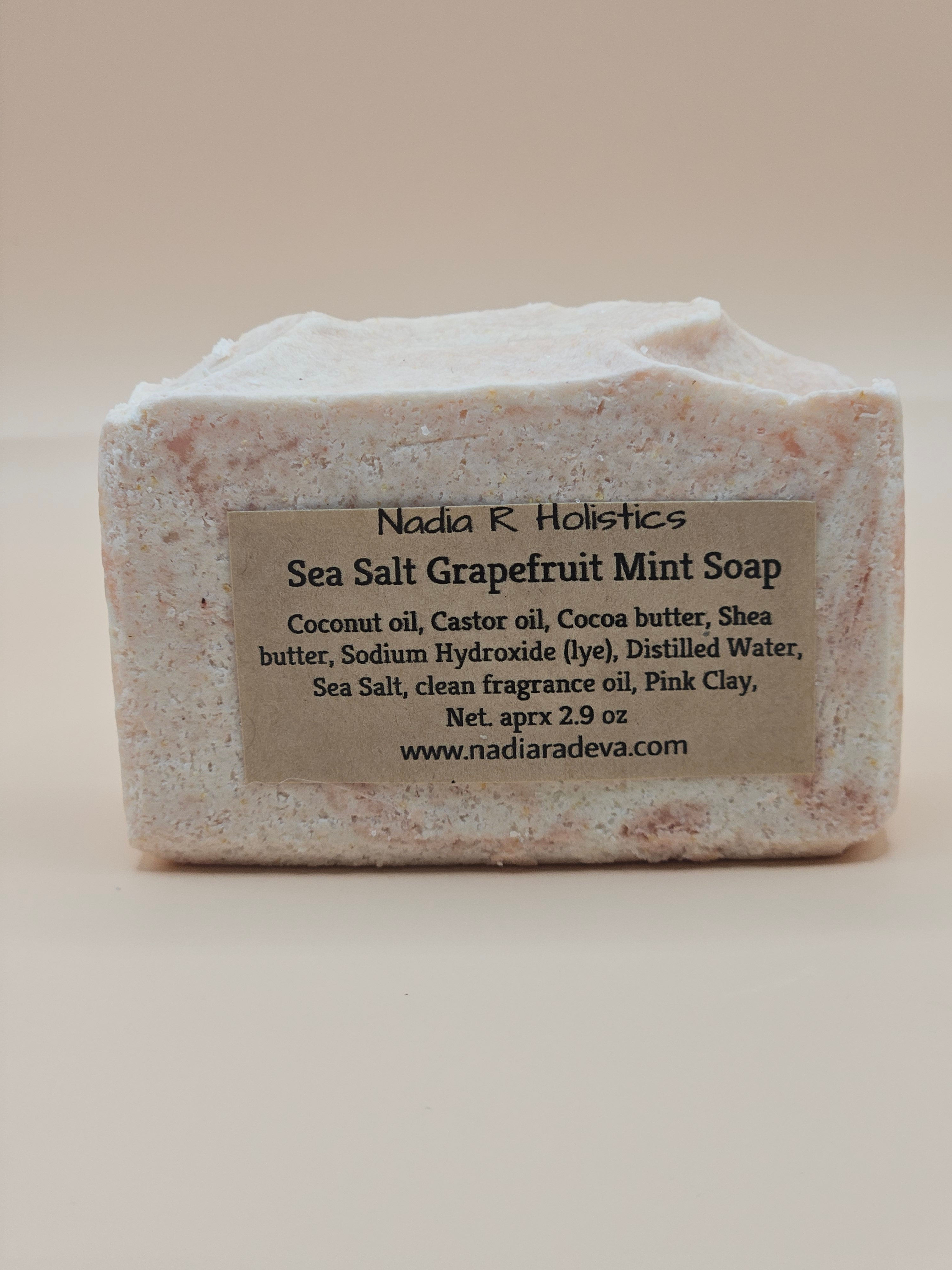 Grapefruit Mint Soap with Sea Salt