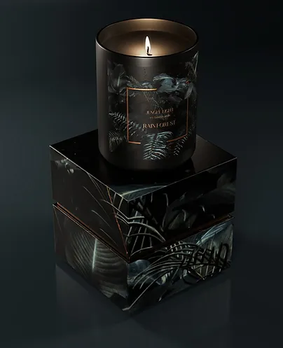 Jungle Light Candle Packaging