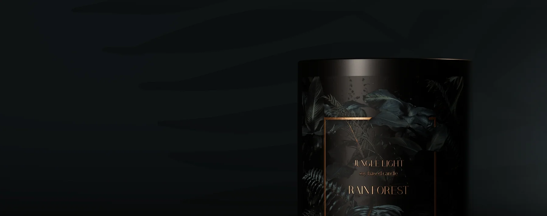 Jungle Light Candle Design and 3d render