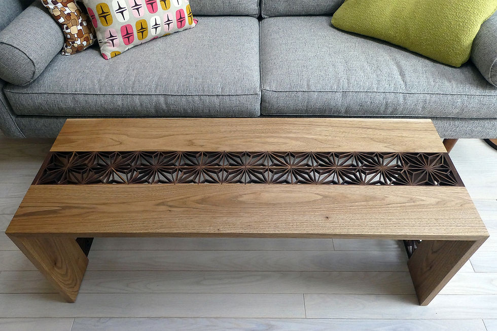 Thumbnail: Butternut With Walnut Kumiko Moribana Coffee Table