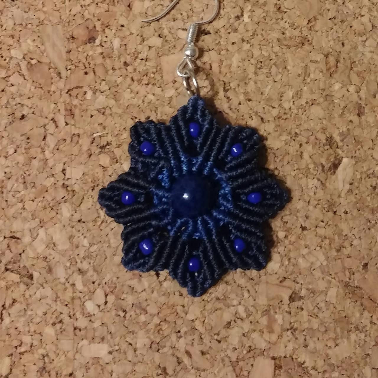 Обеци "Blue flower"