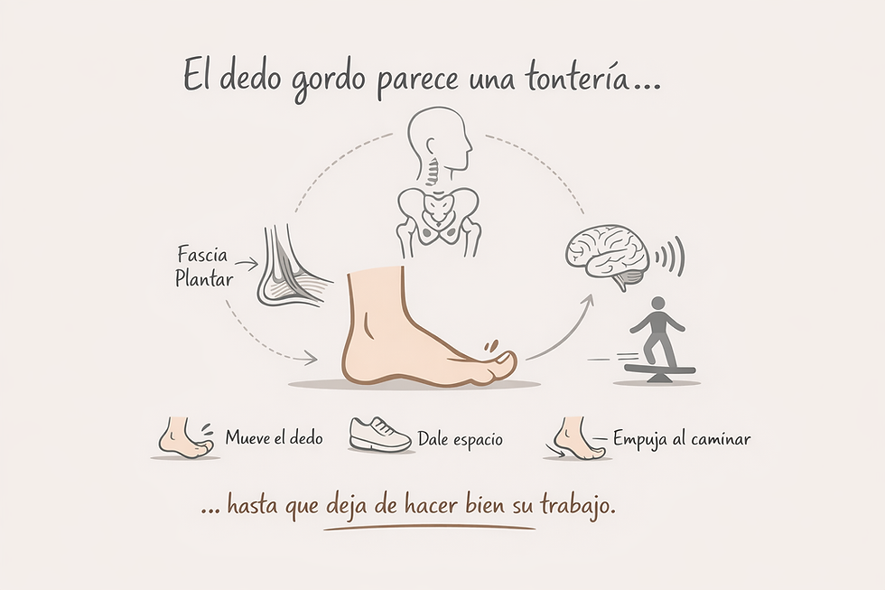 El dedo gordo del pie: la pieza olvidada que afecta a tu postura y equilibrio