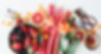 Rhubarb berries and flowers