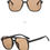 Thumbnail: Vintage Square Sunglasses for Women Men Thick Frame Double Bridges Eyewear Femal