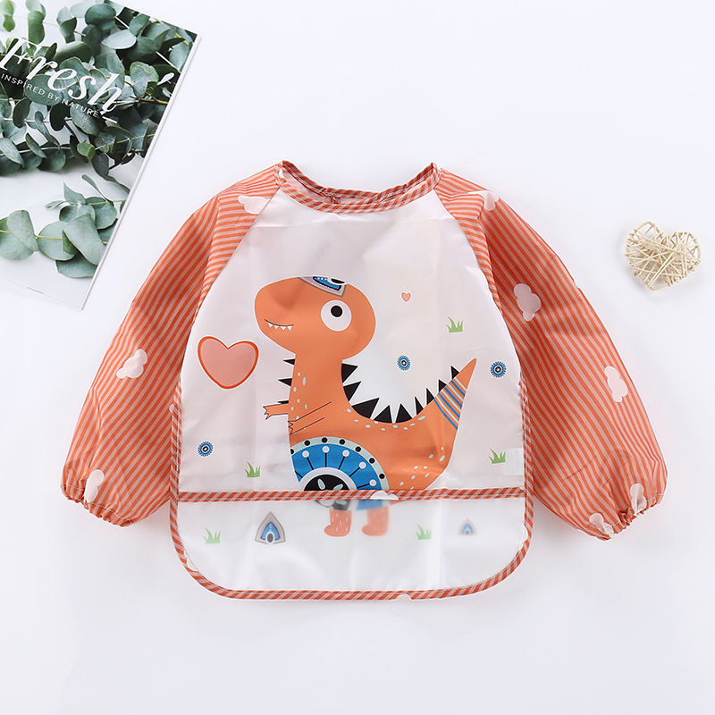 Thumbnail: Baby Bibs Cute Colorful Cartoon Waterproof Bib Infant Eating Children Drawing Lo