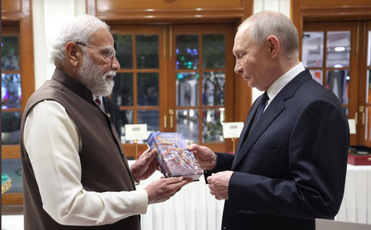 Putin views his India visit as a powerful reaffirmation of a trusted, historic partnership. He praises India’s rise as “almost a miracle,” calls Modi “a reliable person… India got lucky,” and celebrates cultural bonds “heart to heart.” Confident in new opportunities across defence, energy, and trade, he sees the relationship entering a fresh era of depth, wisdom, and strategic stability.