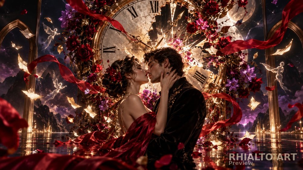 Kill the Clock romantic surreal artwork from the Rhialto Art collection