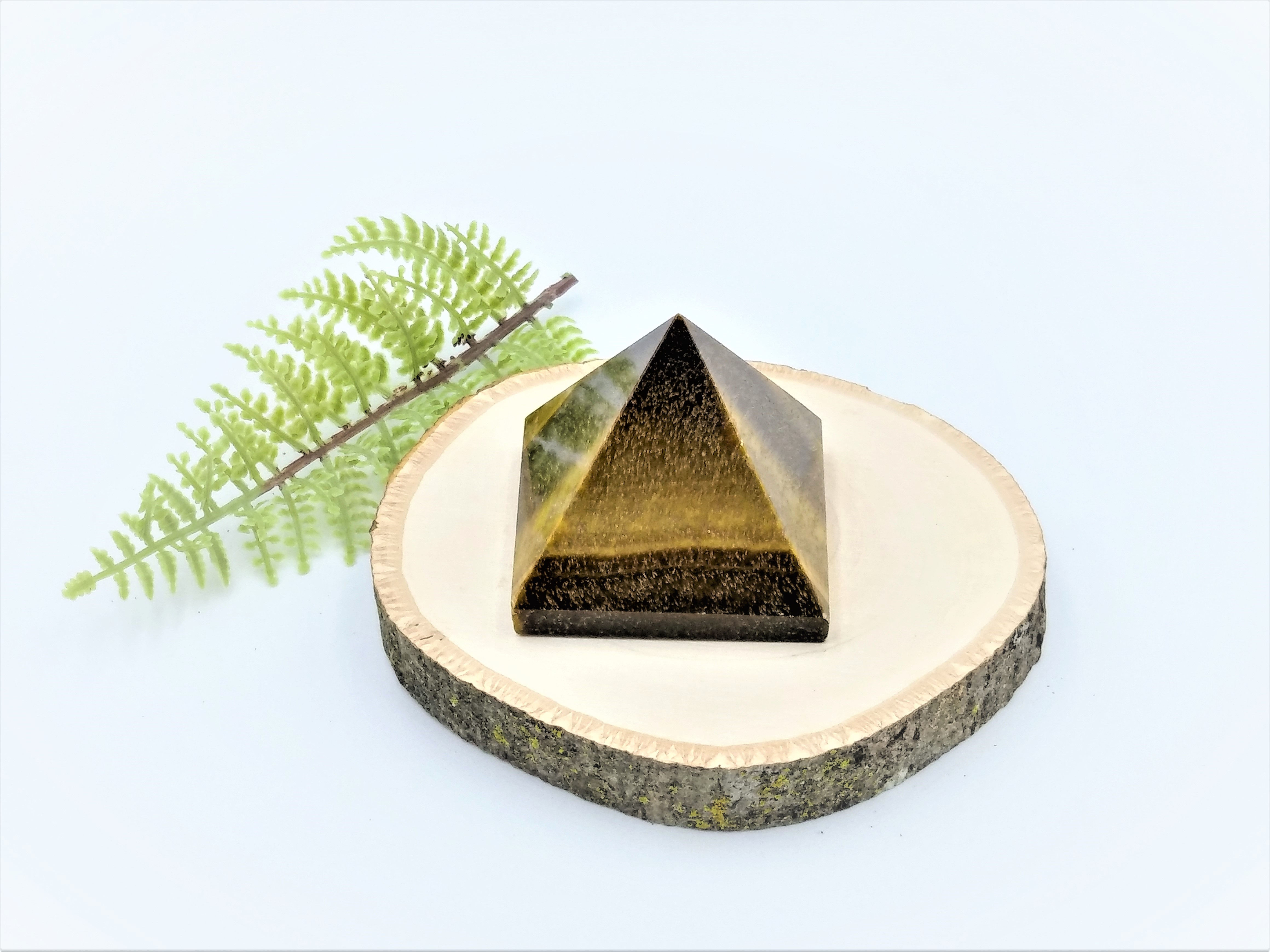 Tiger's Eye Pyramid