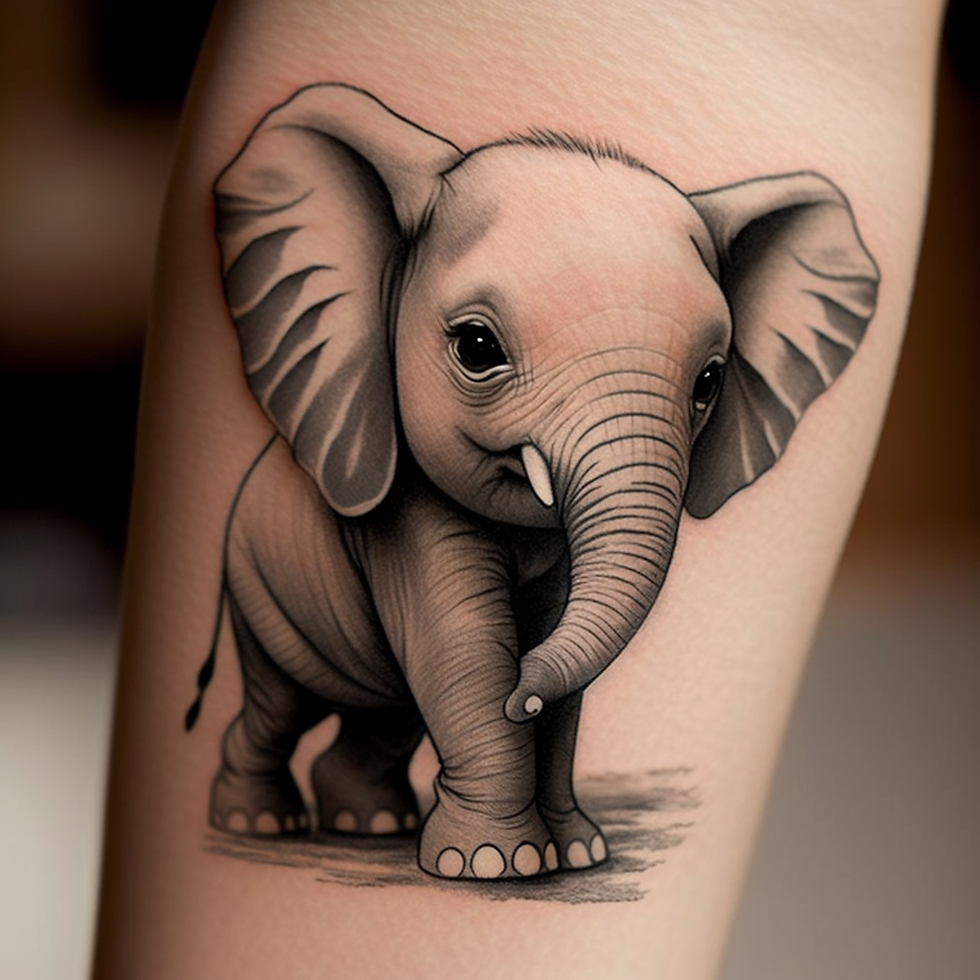 Elephant Minimalist Line Design