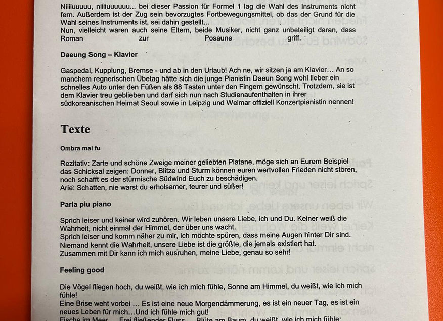 Konzert in Schulen 2024- Hans Thoma Schule