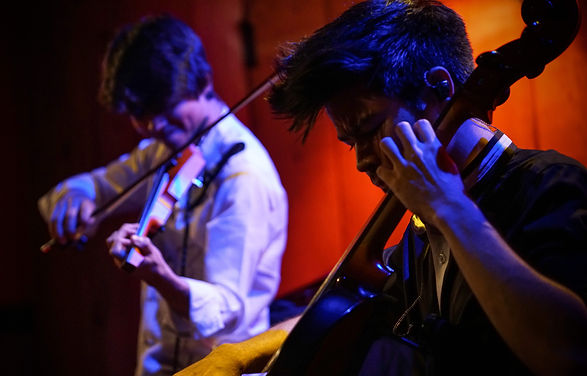 Jonathan Miron violin and Philip Sheegog cello play NS Design and Yamaha electric string instruments at Rockwood Music Hall as ARKAI Music