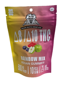 Kush Guys D8/D10 500mg Rainbow Mix Gummies 10ct
