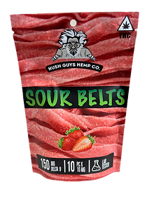 Kush Guys D9 150mg Sour Belts 10ct