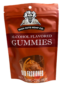 Kush Guys D9 250mg Alcohol Flavored Gummies 10ct - Old Fashioned