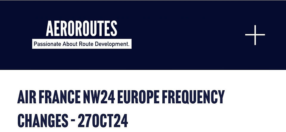 Aeroroutes - AF S24 Frequency Change