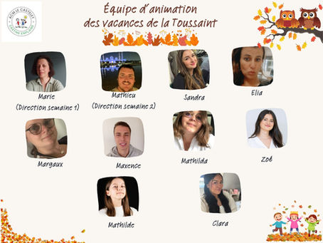 Equipe des vacances de la Toussaint