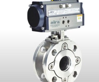 Pneumatic Rotary Actuator Operated Wafer Type Ball Valve