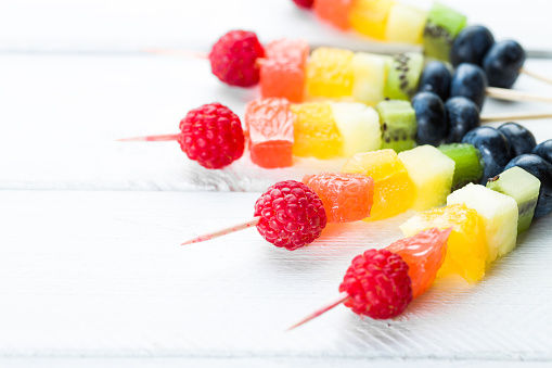 fruit kebabs