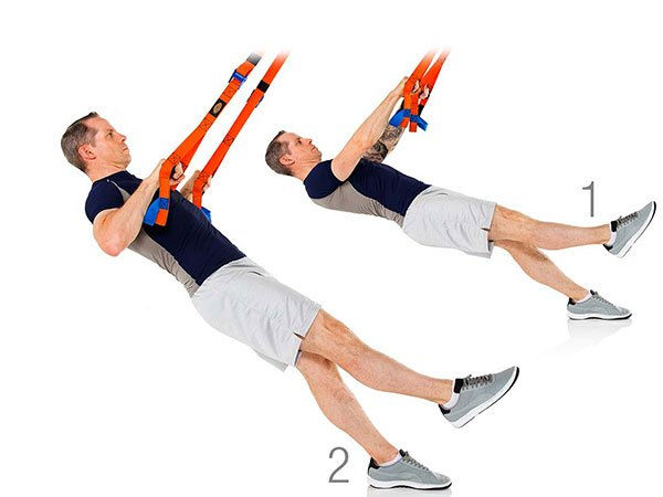 TRX One leg row