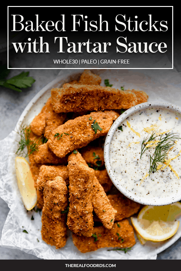 Pin image for Baked Fish Sticks with Tartar Sauce