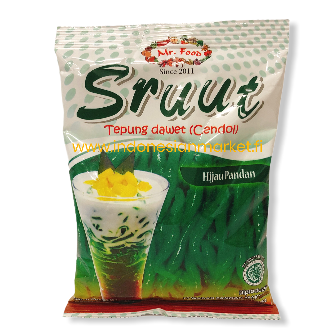 Poudre Cendol Dessert avec saveur Pandan 100g Sruut