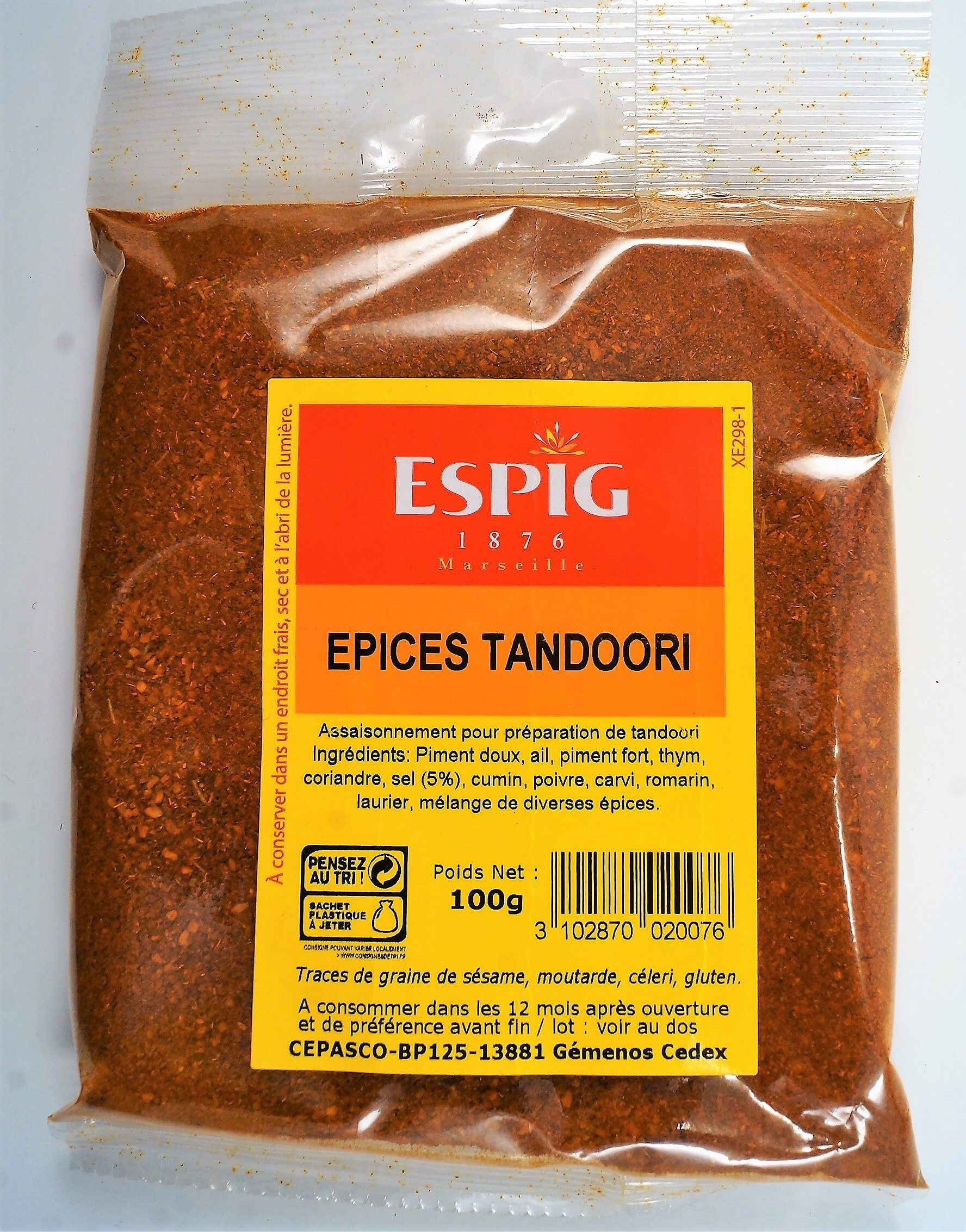 Epices Tandoori 100g ESPIG
