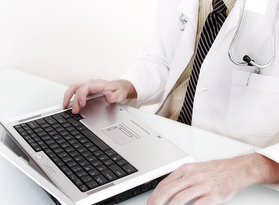 Doctor with Computer