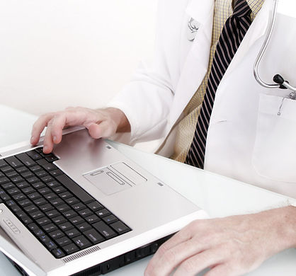 Doctor with Computer