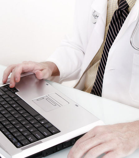 Doctor with Computer