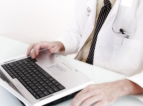 Doctor with Computer 