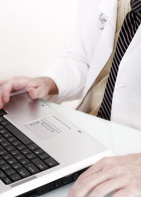 Doctor with Computer