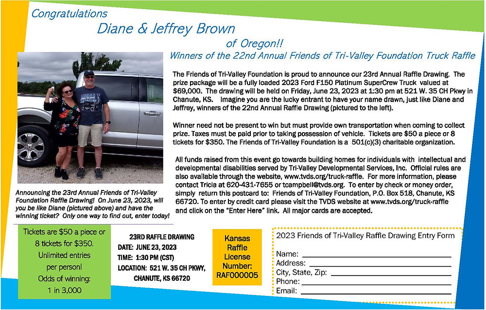 Announcing 23rd Raffle Drawing! We are giving away a 2023 Ford F150 ...