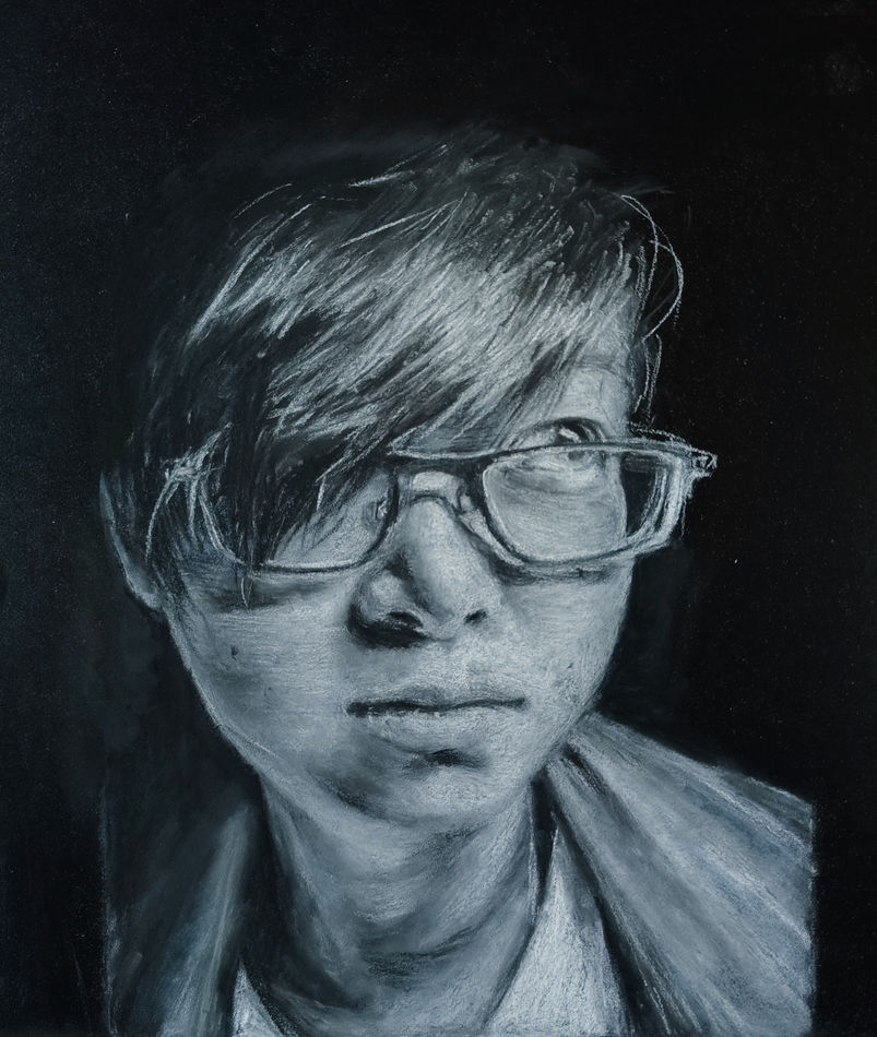 portrait with innovatie material