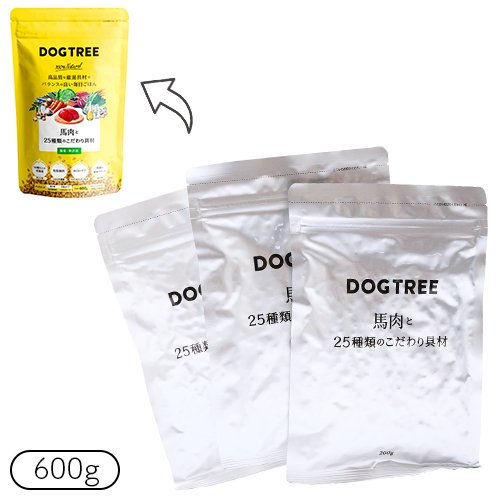サムネイル： [DOGTREE]　馬肉と25種類のこだわり具材
