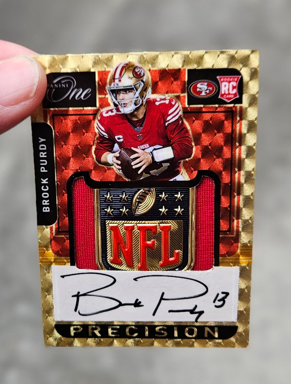 Brock Purdy, 49ers custom made card.