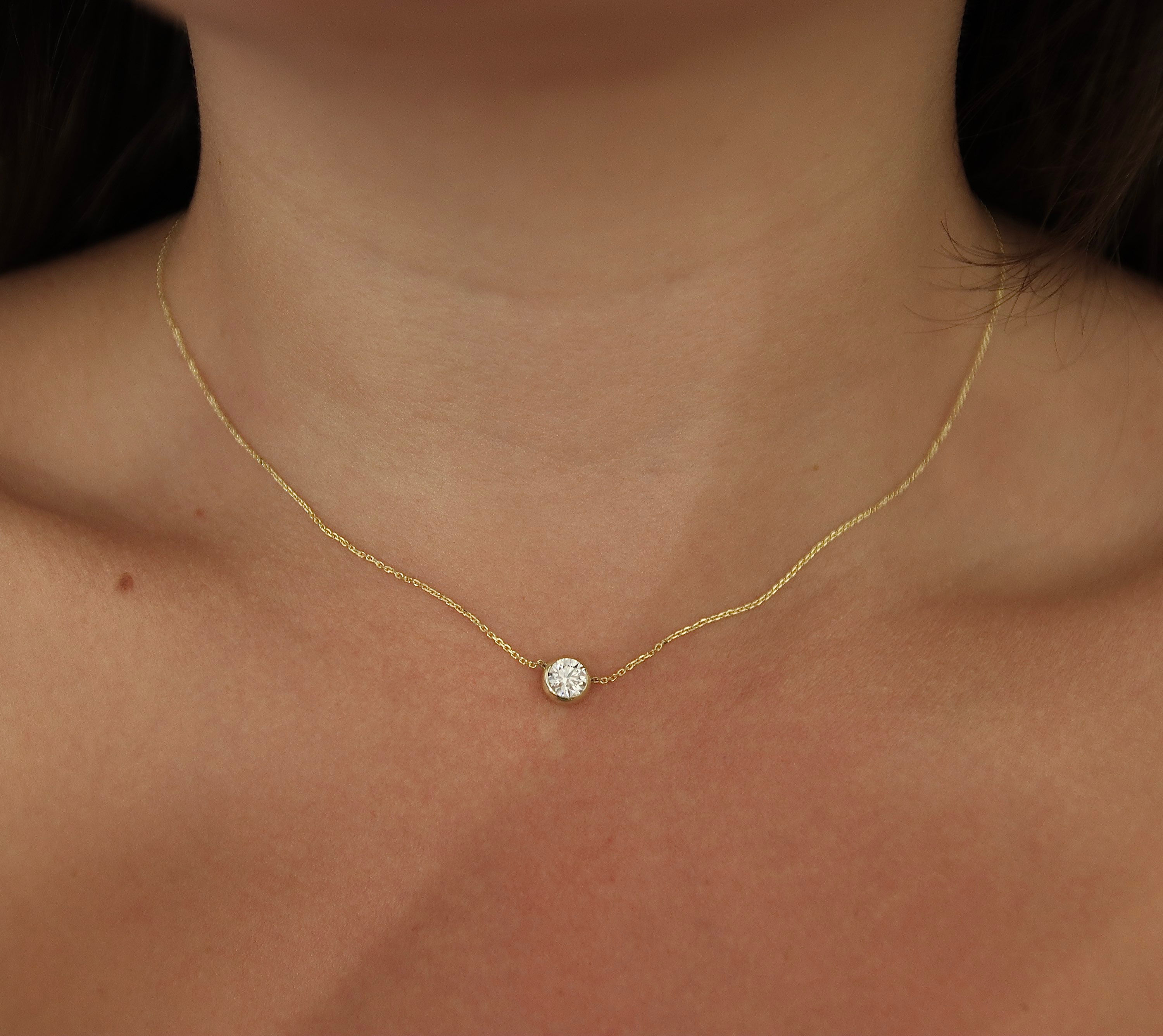 Round Diamond 0.5ct necklace