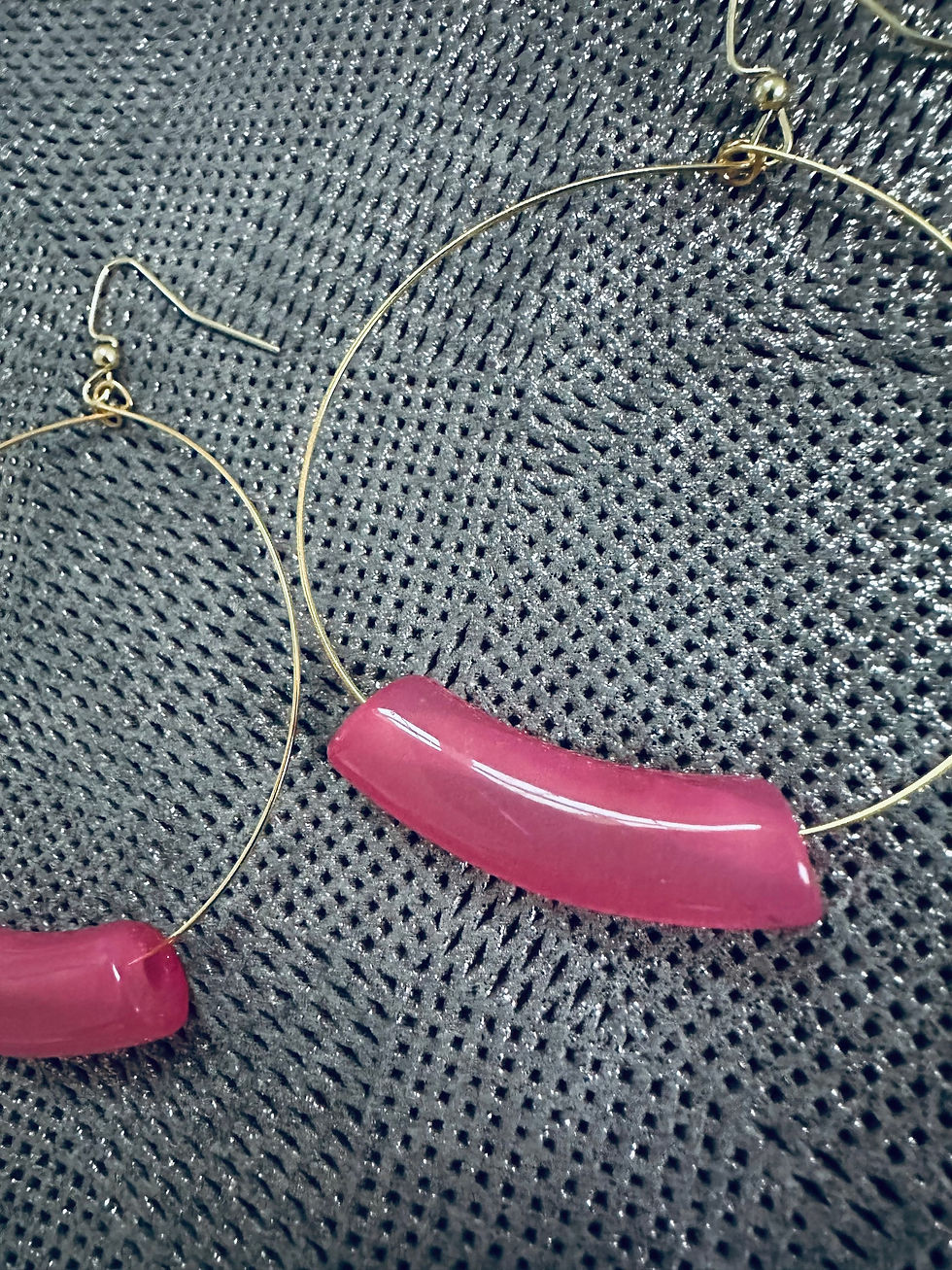 Thumbnail: Acrylic Wired Hoops (color options)