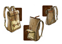 Vintage Backpack Sketch